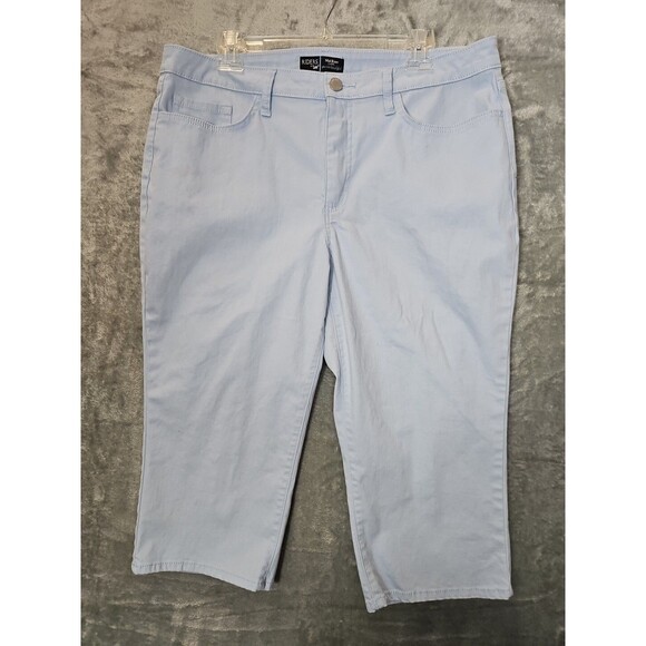 Riders By Lee Midrise Capri light Blue 16m pockets - Picture 1 of 9
